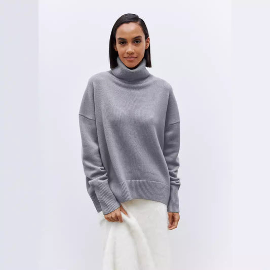 Women's Loose High Collar Autumn And Winter Anti-Pilling Sweater