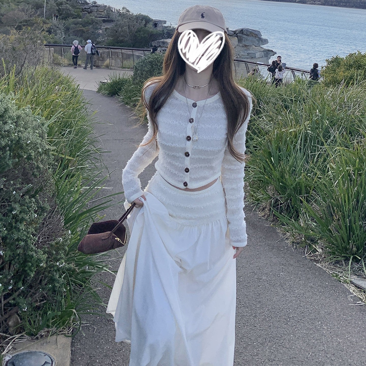 Fashion High-end Waist-cinching Long Dress Set For Women