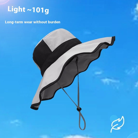 Sun Protection Travel Outdoor Riding Broad-brimmed Hat