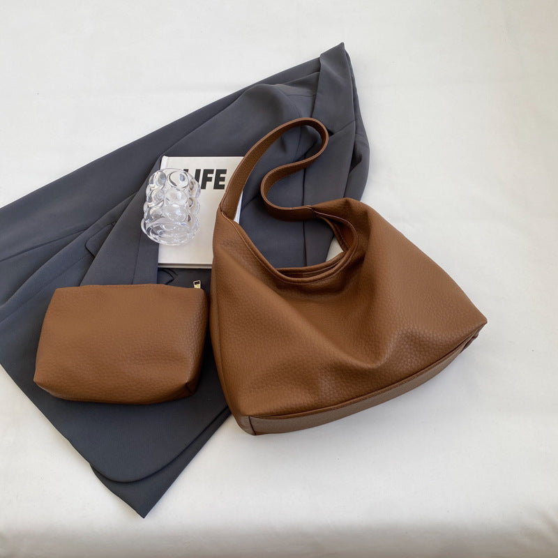 Retro Textured Underarm Women's Fashion Shoulder Bag