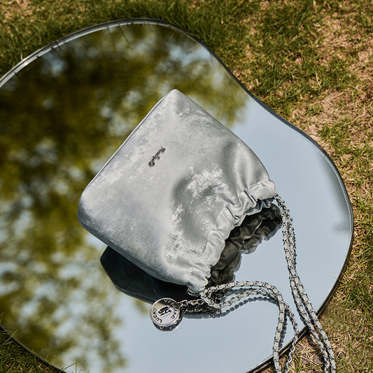 Efterårs- og vinter-crossbody-taske Damekædetaske Spand Skuldertaske Lædertaske