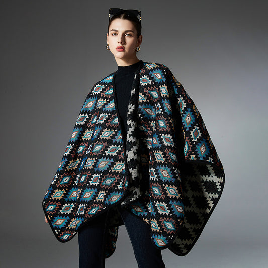 New European And American Spring, Autumn And Winter Ethnic Style Shawl