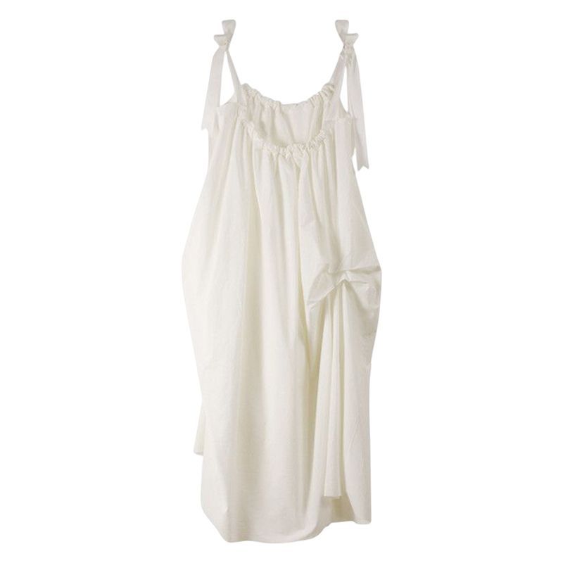 Solid-color French-style Backless Slip Dress In A Soft Feminine Style