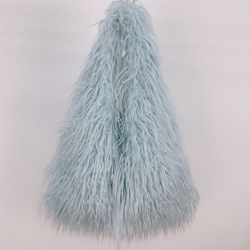 New Large Capacity Totes Fur Plush Bag