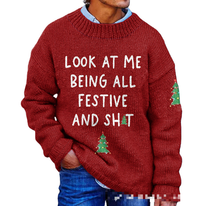 New Casual Fashion 3D Printed Christmas Printed Sweater
