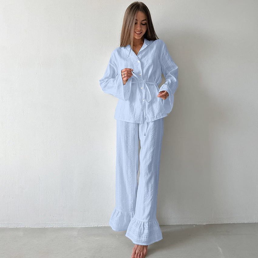 Comfortable Breathable Pure-cotton Pajama Set