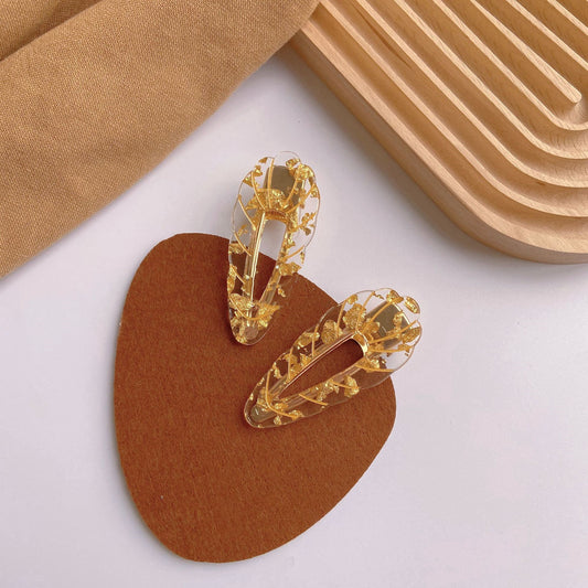 Acrylic Barrettes Scribing Wavy Edge