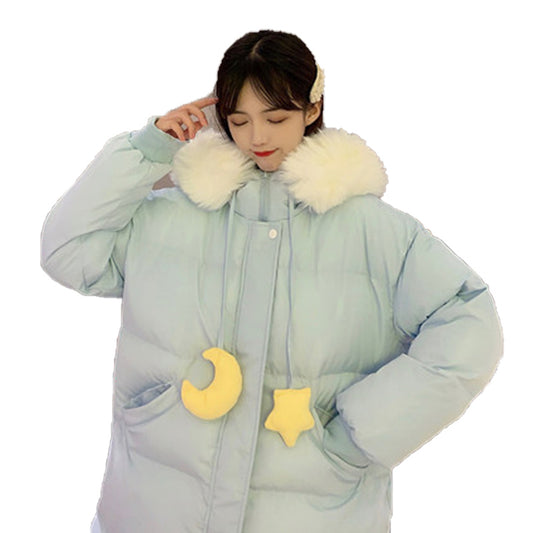 Junior High School Cute Girl's Winter Down Padded Jacket