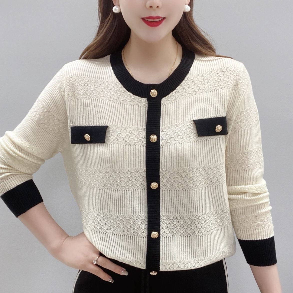 Women's Knitwear Spring And Autumn Western Style All-matching