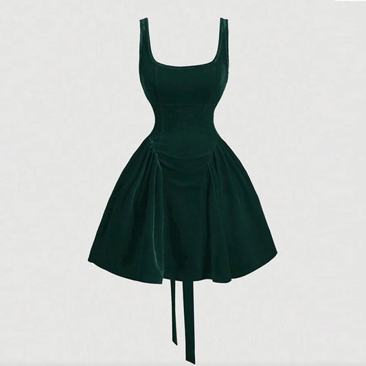 Elegant, Aristocratic Butterfly-print Slip Dress