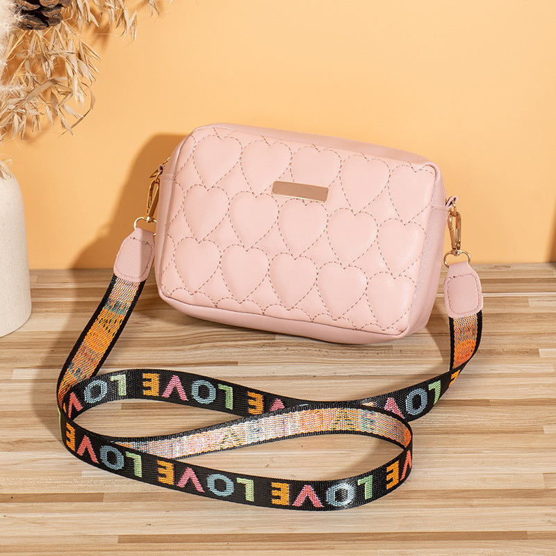 Casual Heart-shaped Embroidered Bag