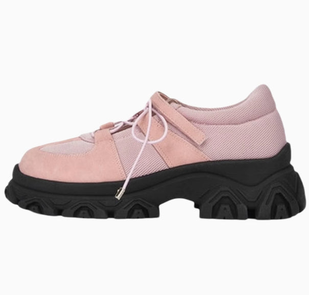 Mesh Casual Balletsko Retro Muffin Tyk Bund Velcro