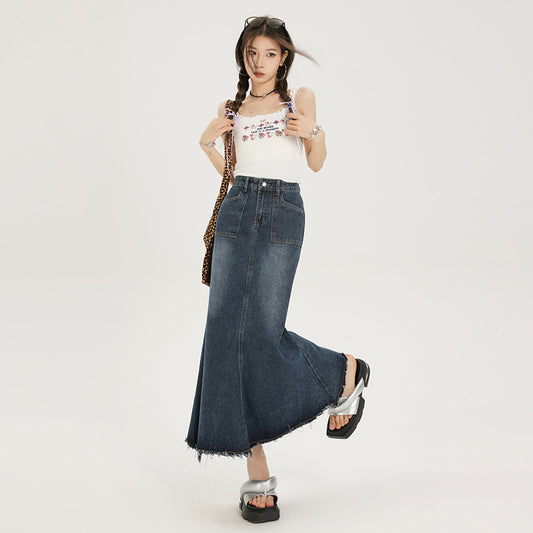 Fashion Personality Retro Denim Skirt For Women