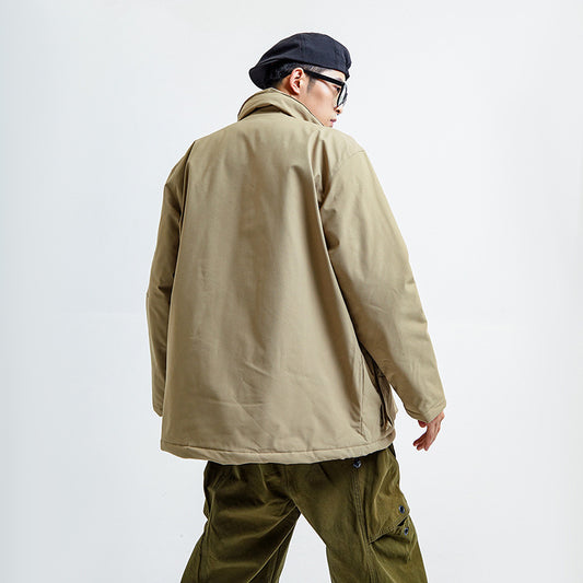 Men's Fashion Japanese Style Solid Color Jacket