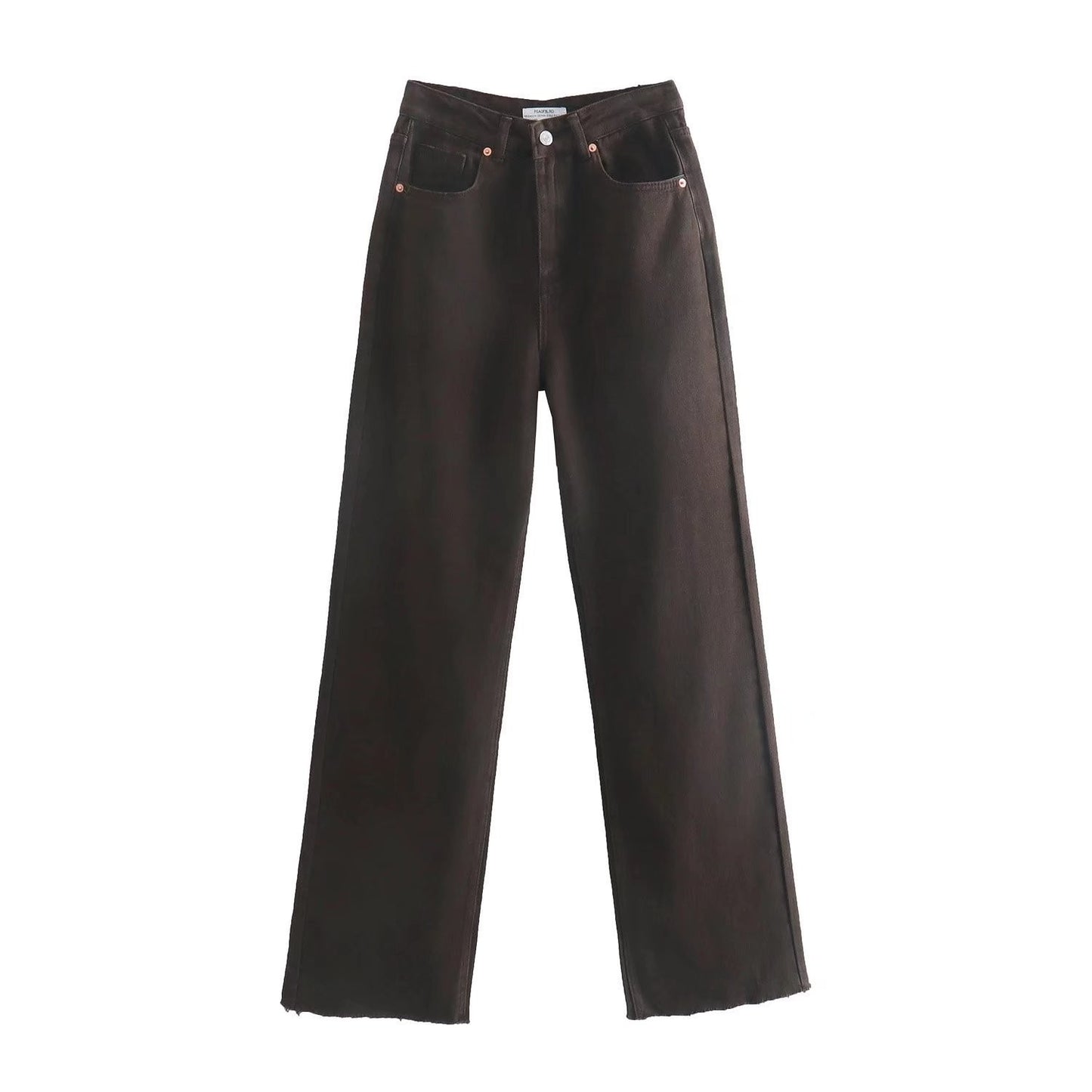 Women's High Waist Colorful Jeans Loose Slimming Wide Leg Pants
