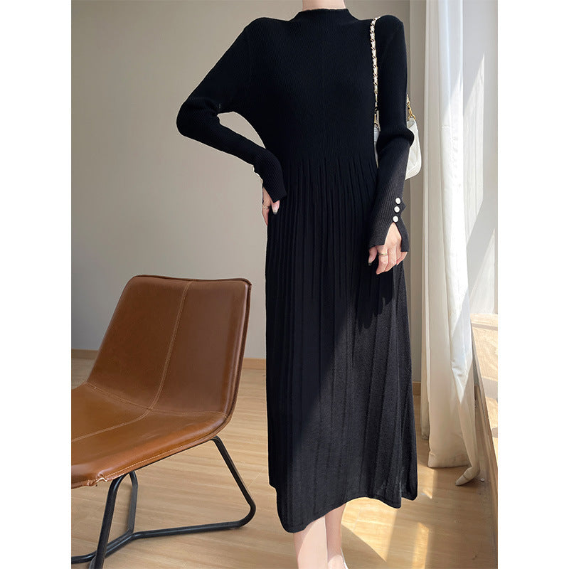 Womens Casual Solid-color Minimalist Dress