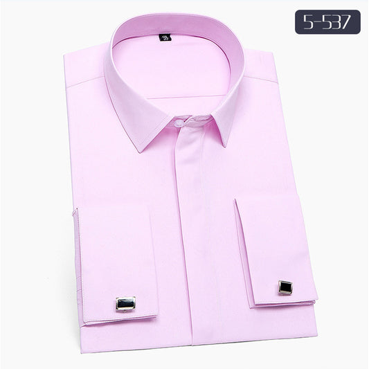 Hvid Skjorte Til Mænd Med Lange Ærmer, Strygefri, Slim Fit
