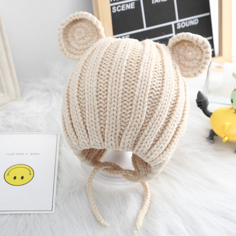 Baby Bear Ears Warm Woolen Hat