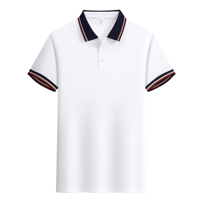 Summer Polo Shirt Solid Color Overalls