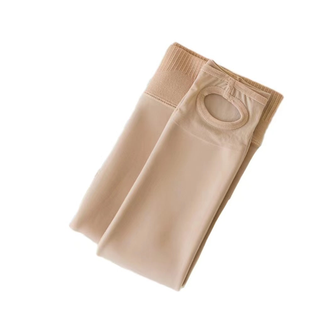 Hip Lifting Plus Velvet Thickened Natural Skin Color Leggings