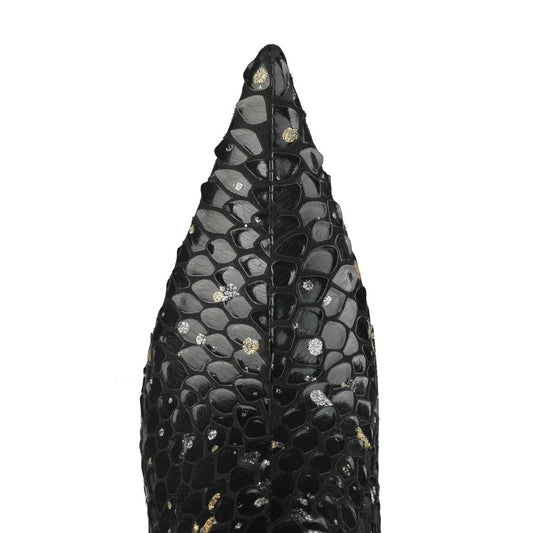 Spring Solid Color Sexy Fish Scale Short Boots
