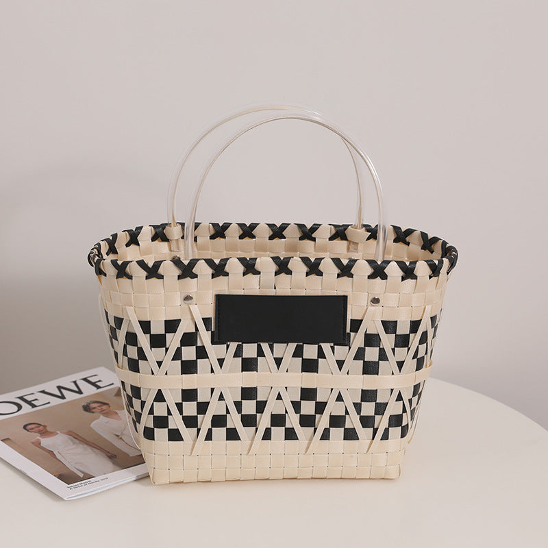 New Panda Color Handheld Vegetable Basket Bag