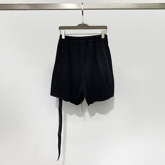 Double Line New Streamer Mid-rise Cotton Shorts