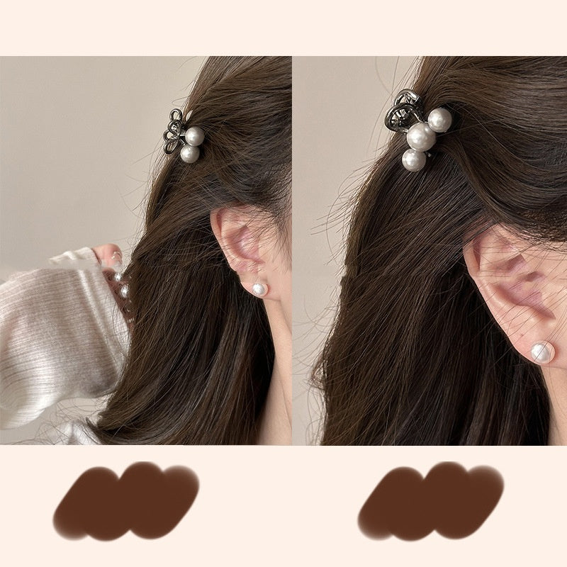 Grey Cherry Pearl Small Claw Clip Women's New High-end