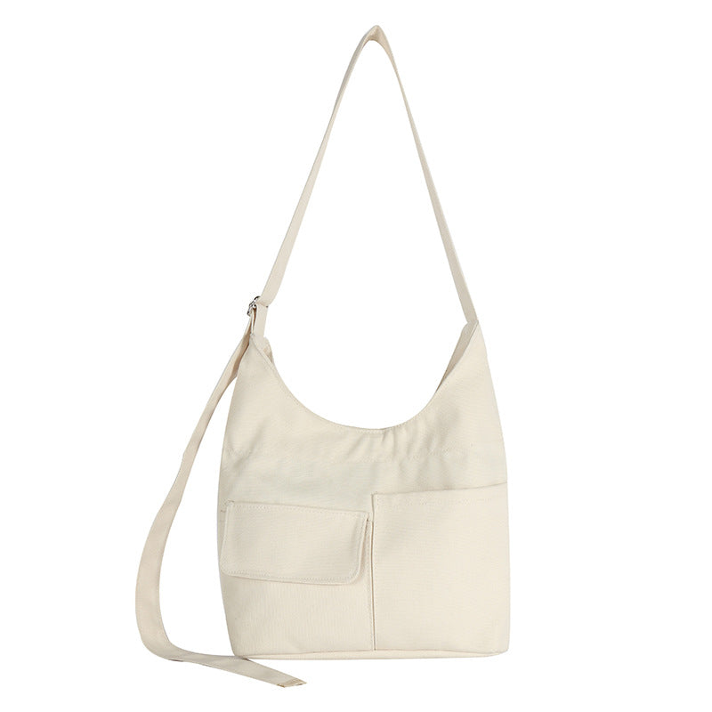 Multi Pocket Tote Canvas Bag High Capacity