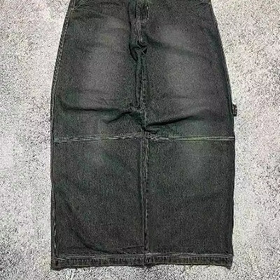 Forår Nye Gade Retro Mindretal Trendy Mærke Vide Ben Jeans Mænds Lige