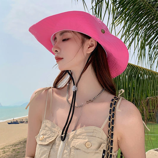 Summer Outdoor Fishing Sun-proof Sun-proof Hat Letter Female