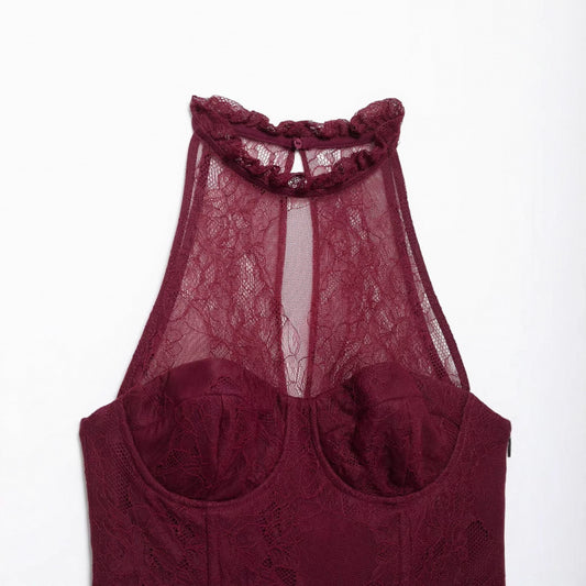 Blonde Halterneck Flatterende Modetop