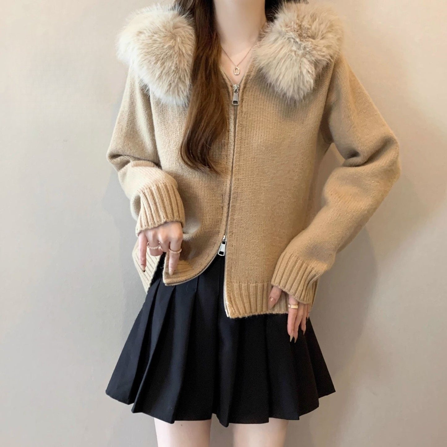 Women's Loose-fitting Chic Knit Cardigan Top