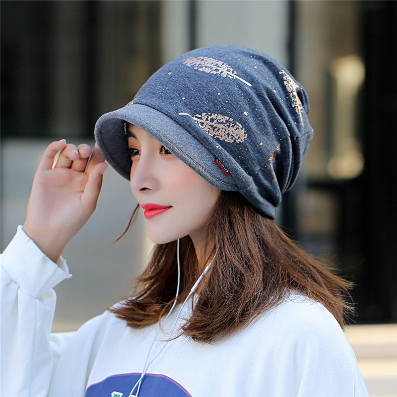 Peaked Warm Fashion Cap Multi-functional Outdoor Cold-proof Hat