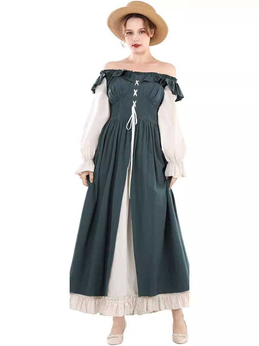 Long-sleeved Renaissance-style Fairy Dress