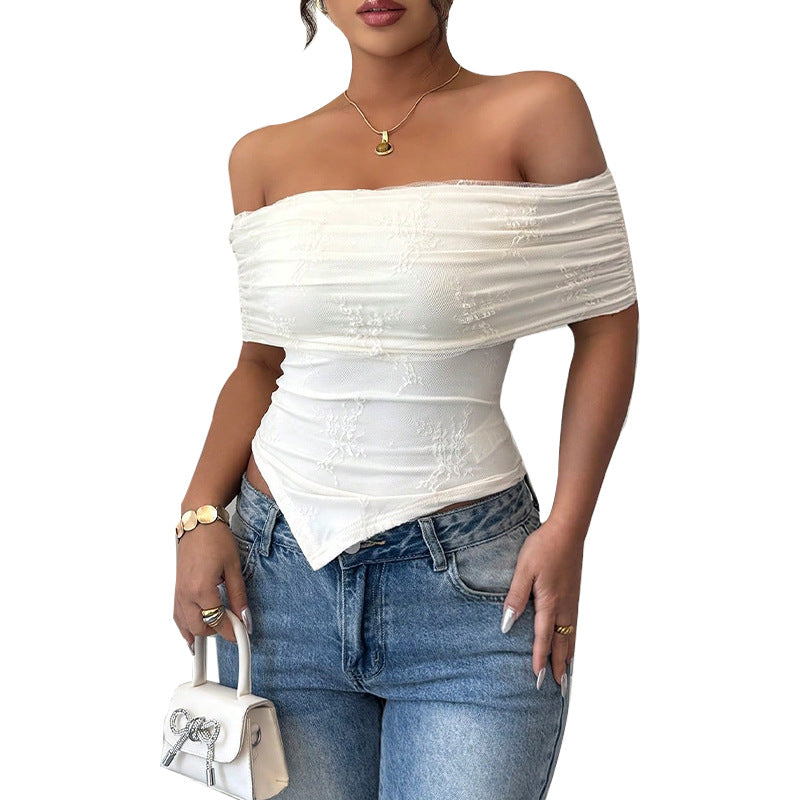 Sexy Word Strapless Tube Top Woman