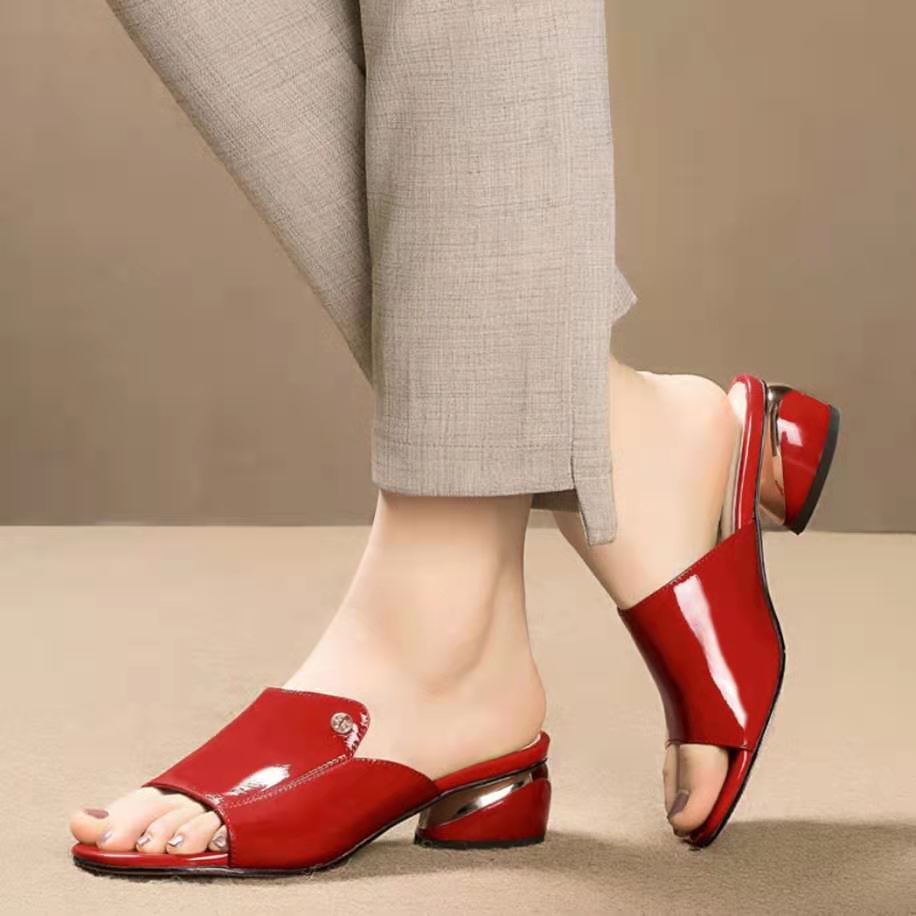 Temperament Casual Fashion Wear Trendy Lazy Half Slippers