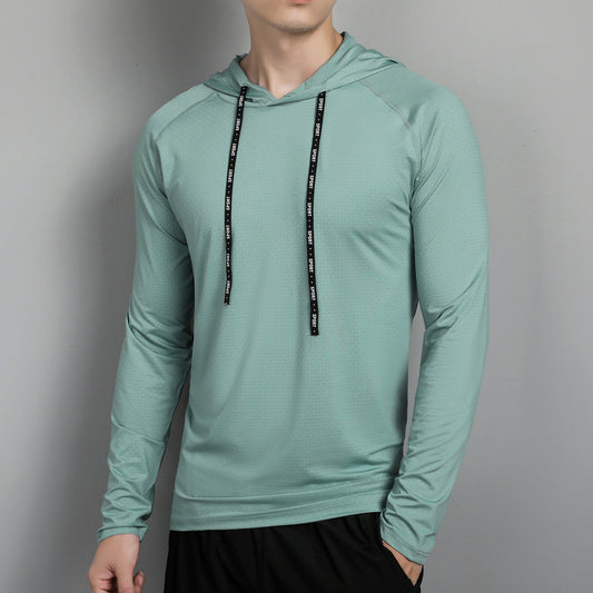 Loose-Fitting, Sweat-Absorbent Running Hoodie Pullover For Fitness