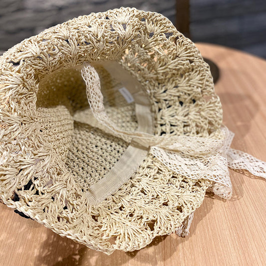 Women's Ruffled Foldable Hollow Sun Hat