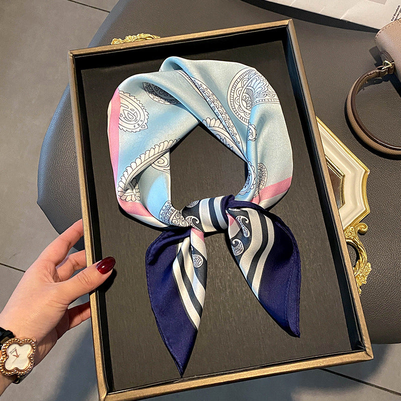 Stewardess Neck Protection Business Wear Matching Shirt Thin Scarf
