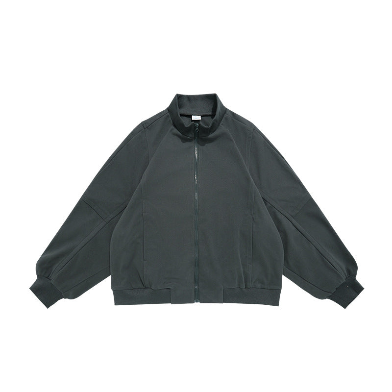 Stand Collar Sports Zipper Sweater Men's Retro