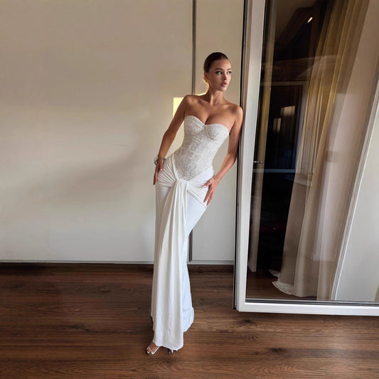 Womens Sexy Bandage Dress Adorned With Sparkling Rhinestones And Delicate Spaghetti Straps