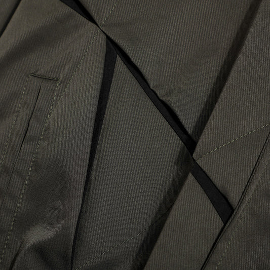 Irregular Design Stitching Lapel Jacket