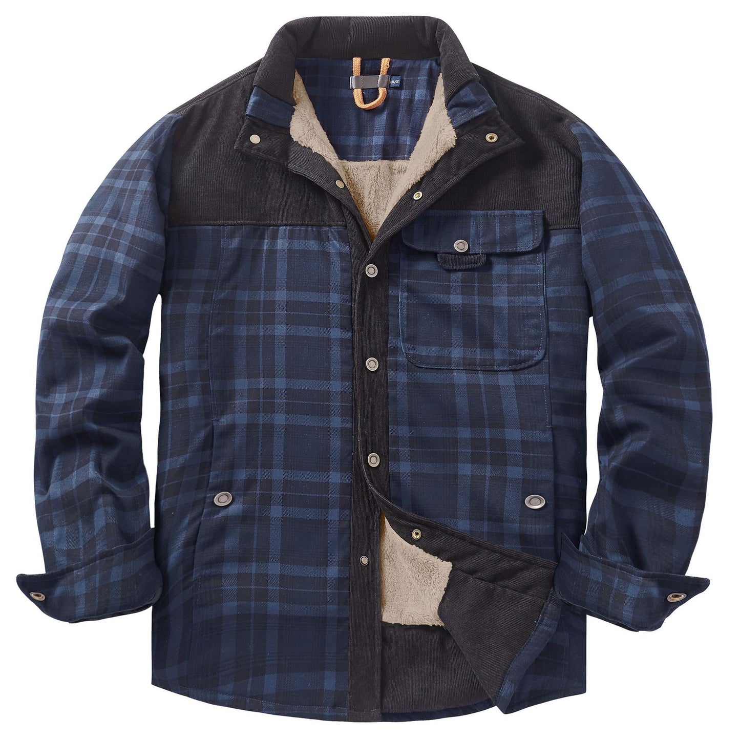 Men's Plus Fleece Warm Cotton Jacket