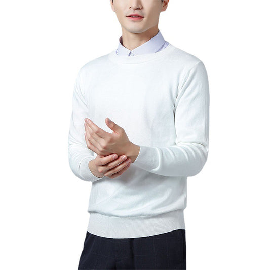 Men's Fashionable Crew-Neck Casual Loose Sweater