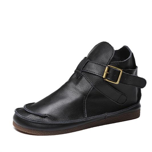 Literary Retro Martin Boots Women Leather