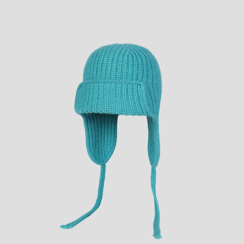 Double-layer Thickened Winter Warm Ear Protection Knitted Hat