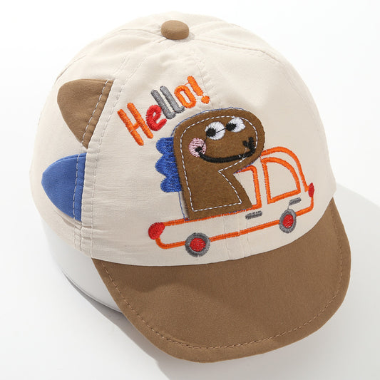 Children's Hat Baseball Cap Dinosaur Soft Brim Cartoon