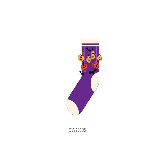 Halloween Cartoon Creative Men's And Women's Mid-calf Socks