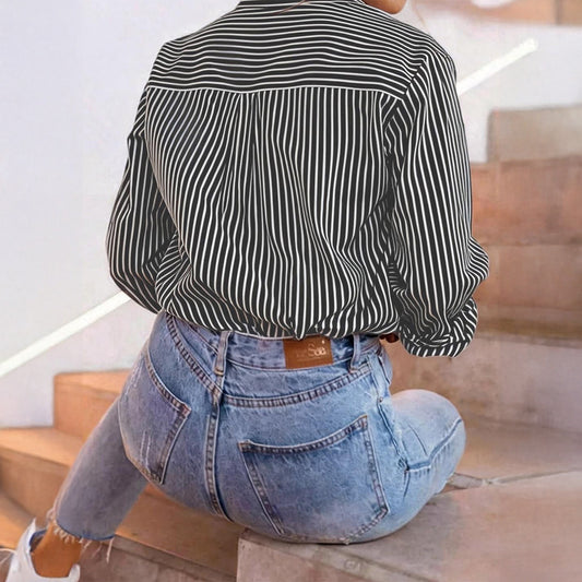 Casual Fashion Long-sleeve Cardigan Blouse For Women